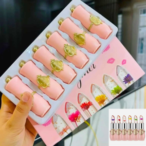 waterproof jelly crystal lipstick Full Box 6 Piece